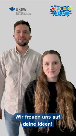 Videodarsteller von Schulwegchecker lächeln in die Kamera