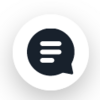 Symbol des Chats der UKBW. Es handelt sich um eine Sprechblase.