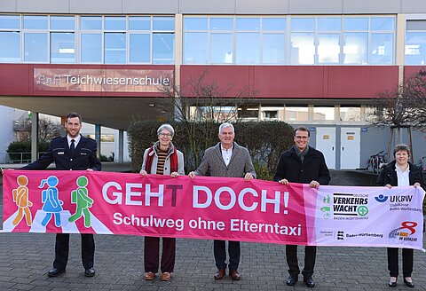 Aktion Elterntaxi - Banner als Werbemaßnahme